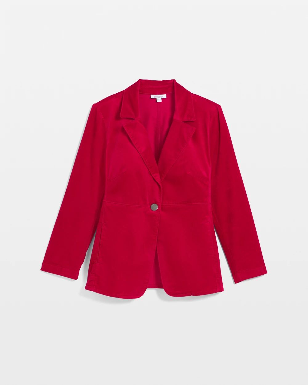 ジャケット Mm Studio Tiziano Red Stretch Velvet Blazer Velvet Blazer | Chico's